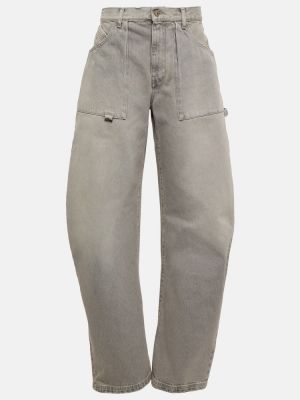 Jeans a vita alta The Attico grigio