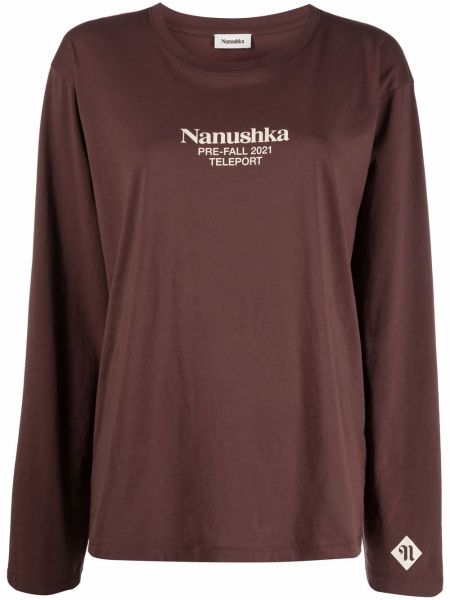 Camiseta Nanushka marrón