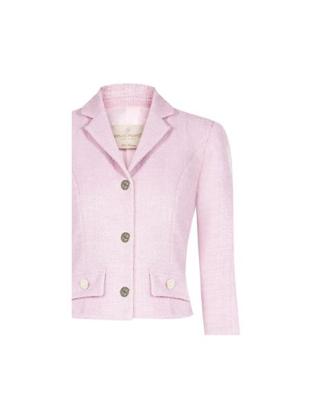 Chaqueta de tweed Rinascimento rosa