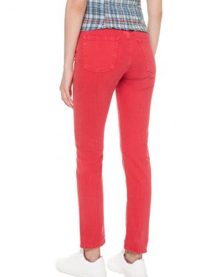 Красные джинсы скинни с высокой талией слим Polo Ralph Lauren