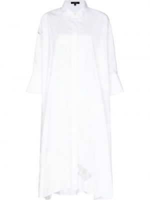 Кружевное ажурное платье на шнуровке Joseph, белое