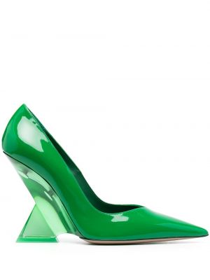 Полуотворени обувки The Attico зелено