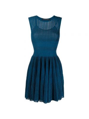 Sukienka mini bez rękawów Antonino Valenti niebieska