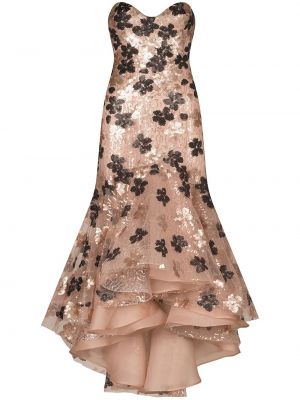Rochie de seară cu paiete cu model floral Silvia Tcherassi