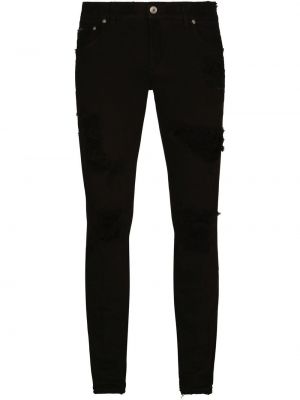 Skinny fit-jeans Dolce & Gabbana svart