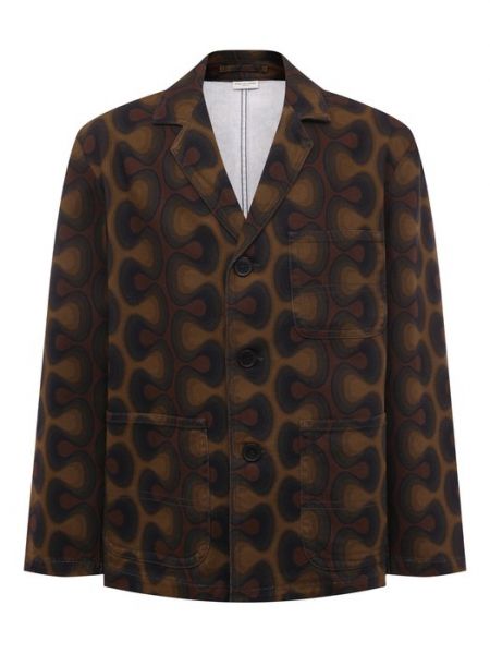 Джинсовая куртка Dries Van Noten коричневая