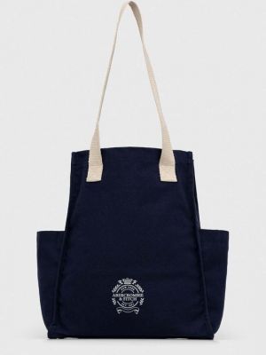 Хлопковая сумка Abercrombie & Fitch синяя