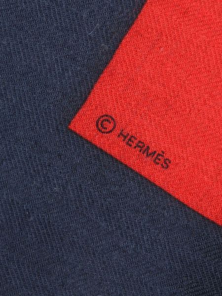 Kašmírový šál Hermès Pre-owned červený