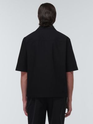 Bavlnená košeľa Bottega Veneta čierna
