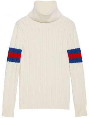 Кашмирен пуловер на райета Gucci