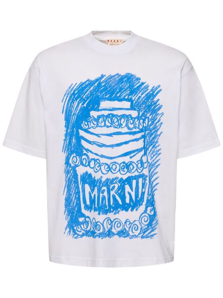 T-shirt i jersey Marni