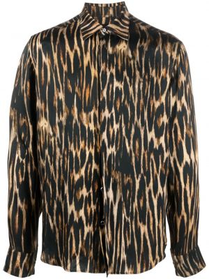 Leopardí košile s potiskem John Richmond černá