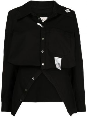 Asymmetrische hemd Maison Mihara Yasuhiro schwarz