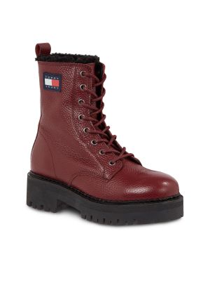 Bottines Tommy Jeans rouge