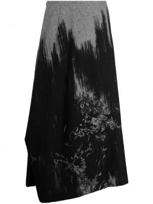 Drapované sukně s abstraktním vzorem Y's