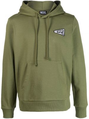 Hoodie Diesel grön