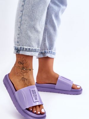 Papuci de casă cu stele Big Star Shoes violet