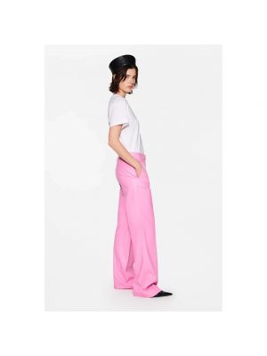 Pantalones de cuero de cuero sintético Stand Studio rosa