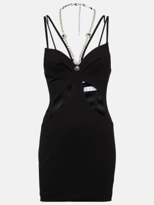 Φόρεμα με πετραδάκια Area μαύρο