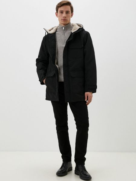 Утепленная демисезонная куртка Koton черная
