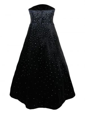 Sukienka midi z kryształkami Jean-louis Sabaji czarna