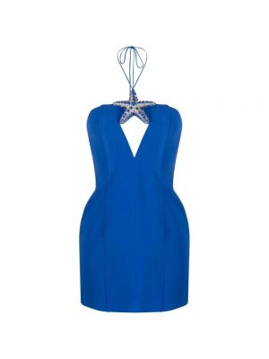 Sukienka mini David Koma niebieska