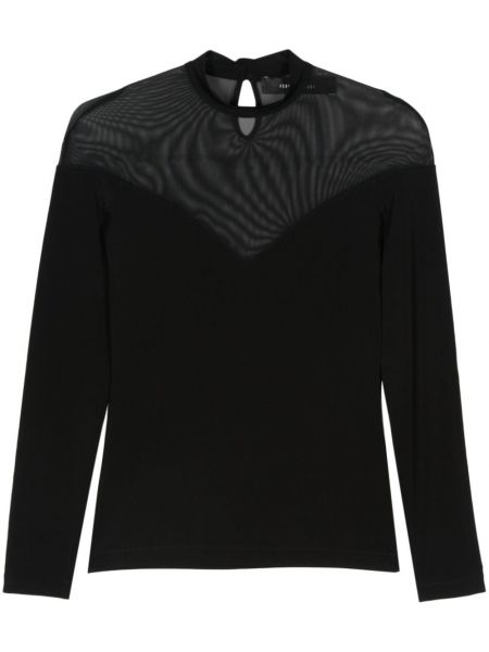 Mesh t-shirt Federica Tosi sort