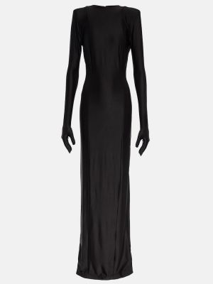 Midi haljina od jersey Vetements crna