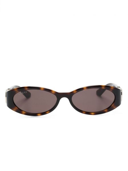 Brązowe okulary przeciwsłoneczne Gucci Eyewear