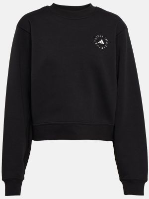 Jersey sportliche sweatshirt aus baumwoll Adidas By Stella Mccartney schwarz