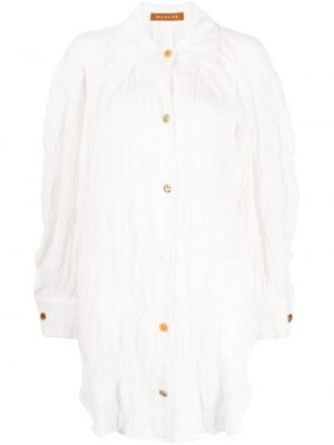 Жакардова рокля Rejina Pyo бяло