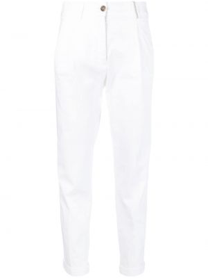 Памучни панталон Fabiana Filippi бяло