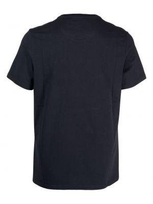 Kokvilnas t-krekls ar izšuvumiem Barbour zils