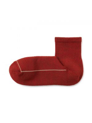 Шерстяные носки Muji красные
