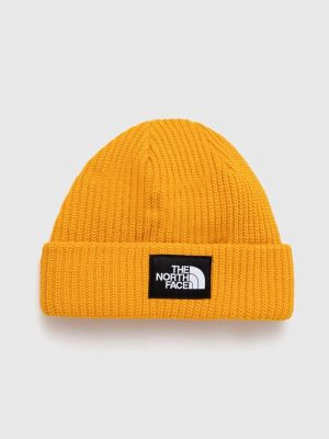Dzianinowa czapka The North Face żółta