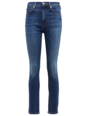 Jeans skinny taille haute slim Citizens Of Humanity bleu