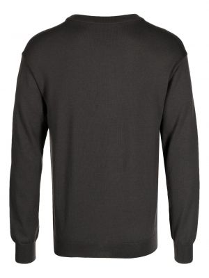 Vlněný svetr Moschino šedý