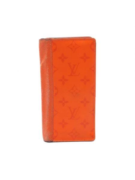 Retro leder geldbörse Louis Vuitton Vintage orange