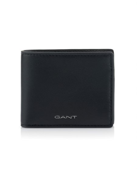 Bőr pénztárca Gant fekete