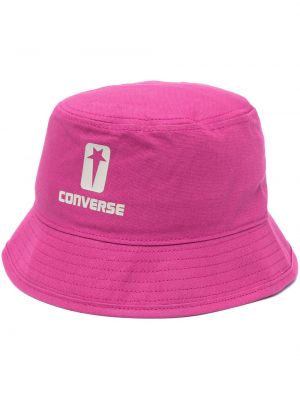 Klobouk s potiskem Converse růžový