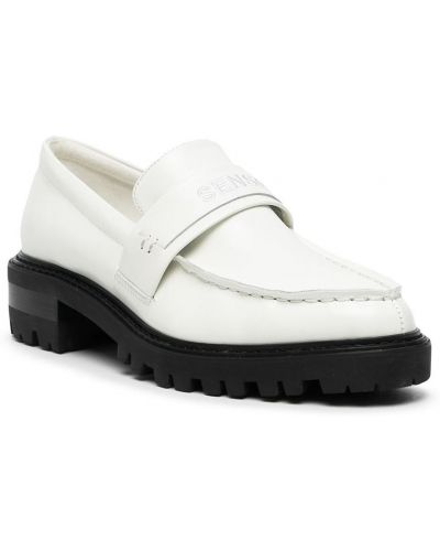 Nahast loafer-kingad Senso valge