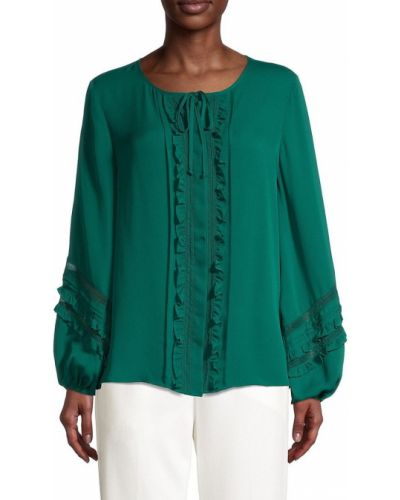 Шелковая блузка Kobi Halperin, зеленая