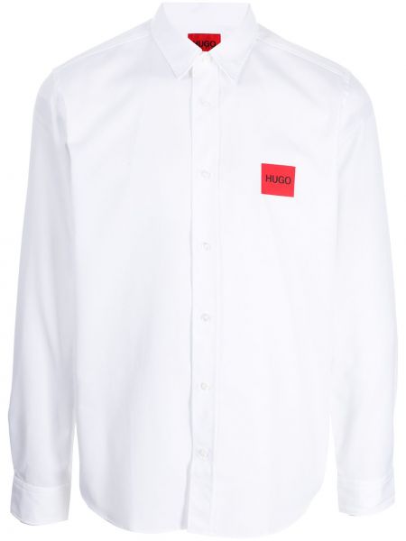 Camisa con estampado Hugo blanco