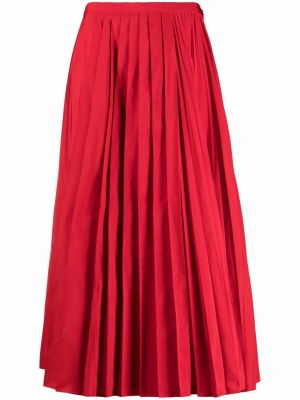 Falda midi Valentino rojo