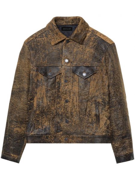 Veste longue John Elliott marron