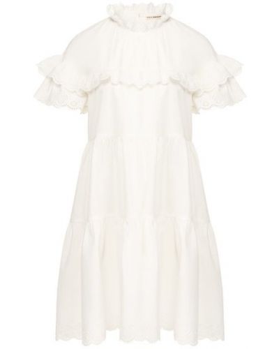 Хлопковое платье Ulla Johnson, белое