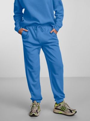 Pantaloni sport Pieces albastru