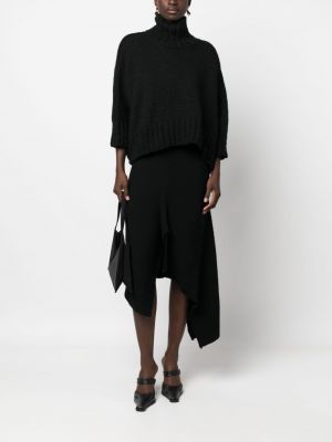 Woll pullover Yohji Yamamoto schwarz