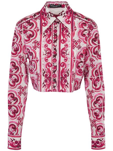 Camisa de algodón con estampado Dolce & Gabbana