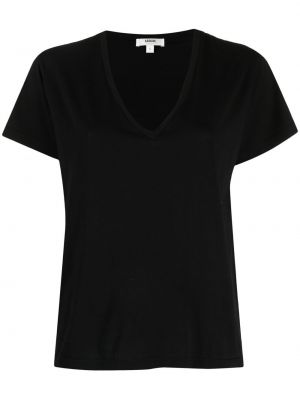 Camiseta con escote v Agolde negro